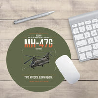 Thumbnail for Boeing MH-47G Chinook design on green army round mouse pad