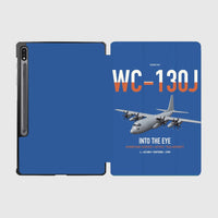 Thumbnail for WC-130J Hurricane Hunter design on blue samsung tablet tablet case