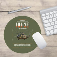 Thumbnail for Sikorsky HH-3E Jolly Green Giant design on green army round mouse pad
