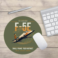 Thumbnail for F-5E Tiger II design on green army round mouse pad