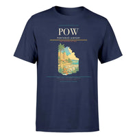 Thumbnail for Portorož Airport (POW) T-Shirt single-side front print in Navy Blue | portorož-airport-pow-double-side-t-shirt