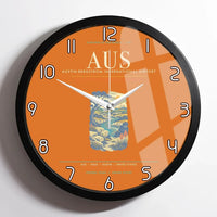 Thumbnail for Austin-Bergstrom International Airport AUS Wall-Clock Framed - Orange