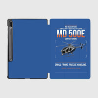 Thumbnail for MD Helicopters MD 500E design on blue samsung tablet tablet case