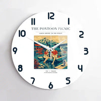 Thumbnail for VINTAGE G4250 - The Pontoon Picnic - Designed Wall Clocks design on white no-frame
