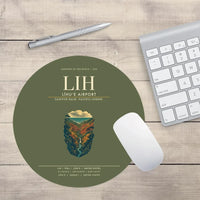 Thumbnail for Līhuʻe Airport (LIH) design on green army round mouse pad
