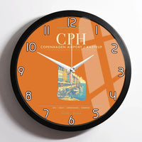 Thumbnail for Copenhagen Airport Kastrup CPH Wall-Clock Framed - Orange