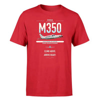 Thumbnail for Piper M350 design on red t-shirt, single-side print
