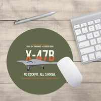 Thumbnail for X-47B UCAS-D Carrier Wing Without a Cockpit design on green army round mouse pad