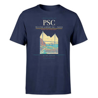 Thumbnail for Tri-Cities Airport (PSC) T-Shirt single-side front print in Navy Blue | tri-cities-airport-psc-double-side-t-shirt