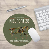 Thumbnail for Nieuport 28C.1 design on green army round mouse pad