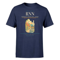 Thumbnail for Bornholm Airport (RNN) T-Shirt single-side front print in Navy Blue | bornholm-airport-rnn-double-side-t-shirt