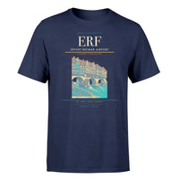 Thumbnail for Erfurt-Weimar Airport (ERF) T-Shirt single-side front print in Navy Blue | erfurt-weimar-airport-erf-double-side-t-shirt