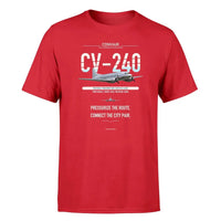Thumbnail for Convair CV-240 design on red single side