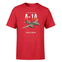 Thumbnail for Messerschmitt Me 262A-1a design on red t-shirt, single-side print