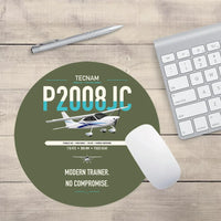 Thumbnail for Tecnam P2008JC NG design on green army round mouse pad