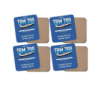 Thumbnail for Socata TBM 700 design on blue 4 pieces set coaster