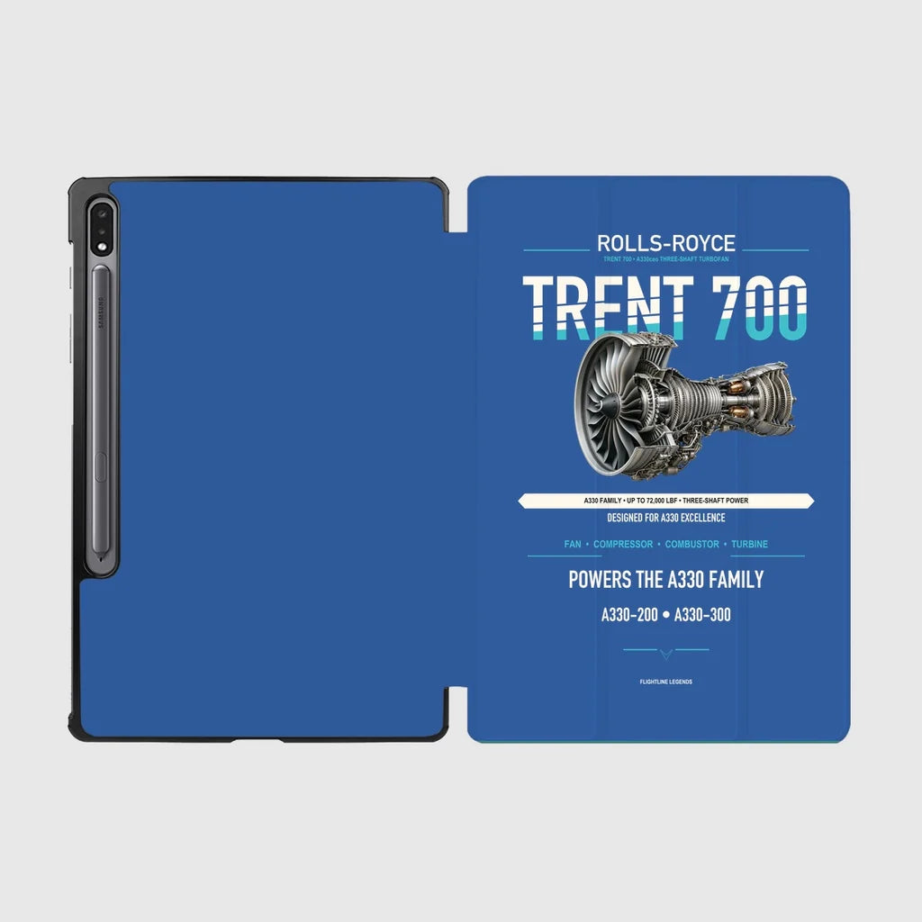 TRENT 700 design on blue samsung tablet tablet case