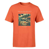 Thumbnail for VINTAGE G4084 - The Island Milk Run - Premium T-Shirt design on orange premium t shirt