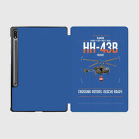 Thumbnail for Kaman HH-43B Huskie design on blue samsung tablet tablet case