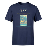 Thumbnail for Trabzon Airport (TZX) T-Shirt single-side front print in Navy Blue | trabzon-airport-tzx-double-side-t-shirt
