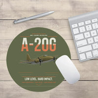 Thumbnail for A-20G Havoc design on green army round mouse pad