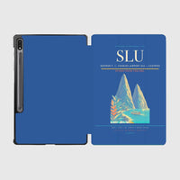 Thumbnail for George F. L. Charles Airport (SLU) design on blue samsung tablet tablet case