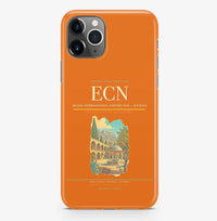 Thumbnail for Nicosia Airport (ECN) design on orange iPhone 16 Pro MagSafe case