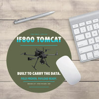 Thumbnail for Inspired Flight IF800 Tomcat design on green army round mouse pad