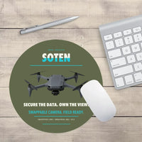 Thumbnail for ACSL SOTEN design on green army round mouse pad
