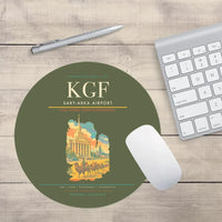Thumbnail for Sary-Arka Airport (KGF) design on green army round mouse pad
