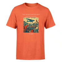 Thumbnail for VINTAGE G4445 - The Grape Harvest Hop - Premium T-Shirt design on orange premium t shirt