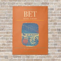 Thumbnail for Bethel Airport BET - Canvas No Frame - Orange