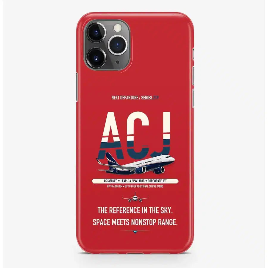 Airbus ACJ320neo Case ProMax design on red iphone case promax