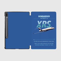 Thumbnail for Bombardier Global Express XRS design on blue samsung tablet tablet case