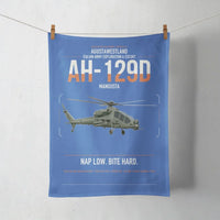Thumbnail for AgustaWestland AH-129D Mangusta design on blue towel