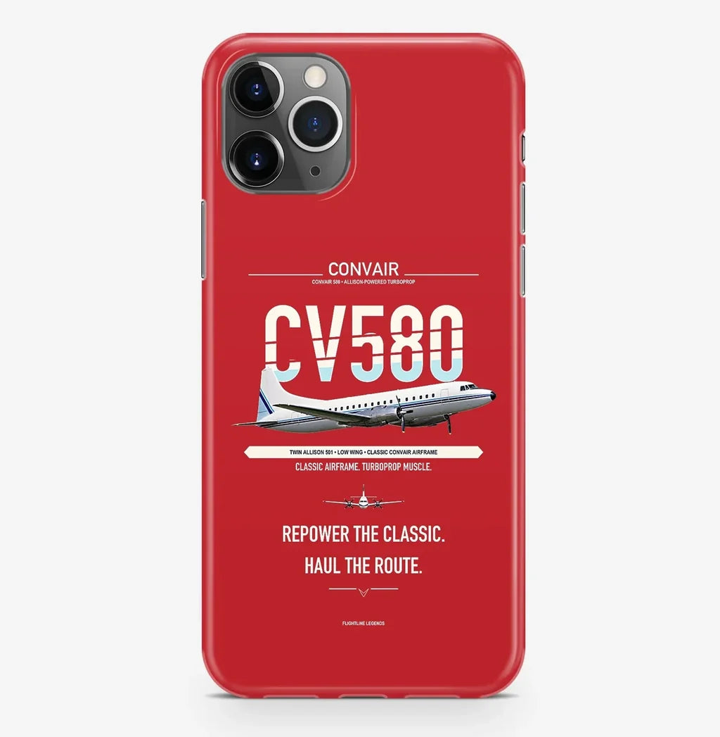 Convair 580 Case ProMax design on red iphone case promax