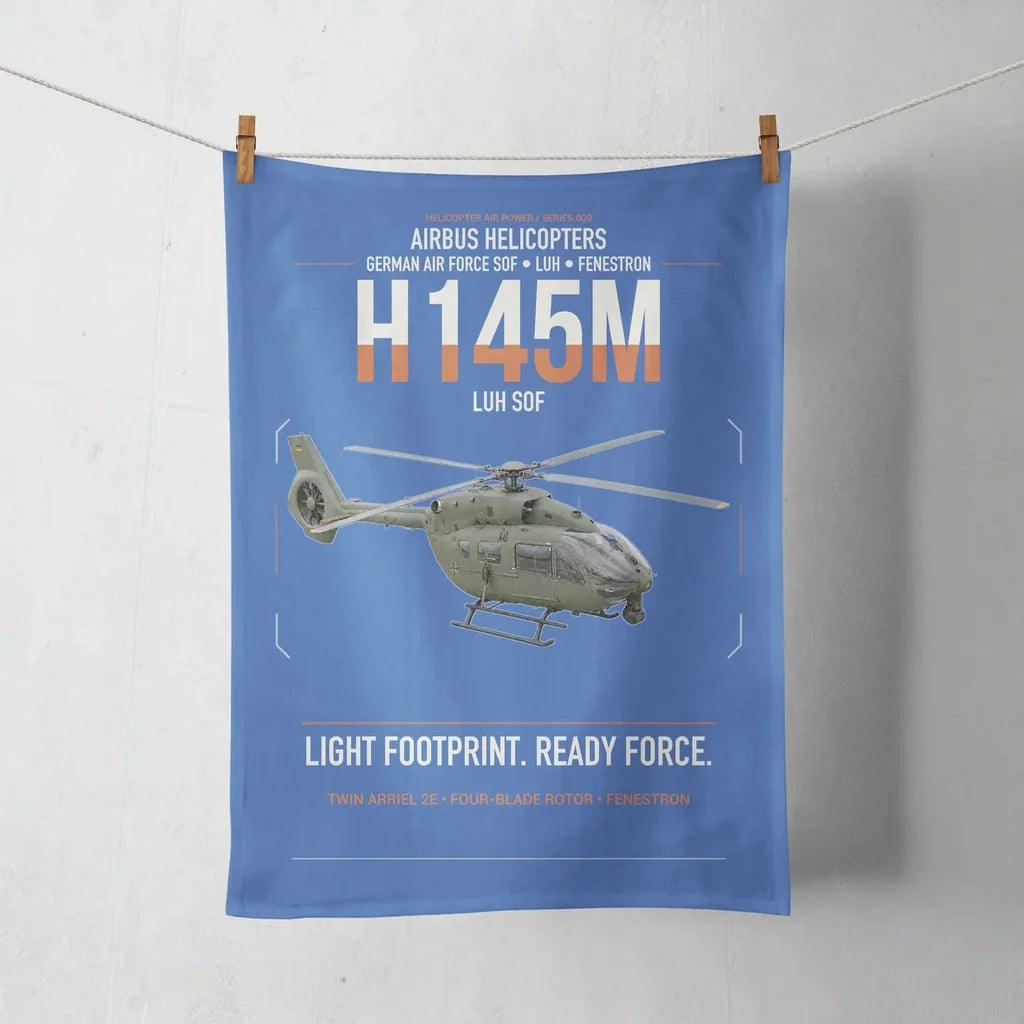 Airbus Helicopters H145M LUH SOF design on blue towel