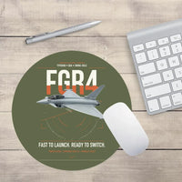 Thumbnail for Eurofighter Typhoon FGR4 design on green army round mouse pad
