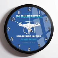 Thumbnail for DJI P4 Multispectral design on blue framed wall clock
