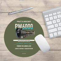 Thumbnail for PW6000 design on green army round mouse pad