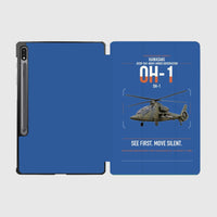Thumbnail for Kawasaki OH-1 design on blue samsung tablet tablet case