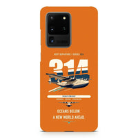 Thumbnail for Boeing 314 Clipper design on samsung case - orange