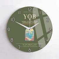 Thumbnail for Quebec City Jean Lesage International Airport YQB Wall-Clock No-Frame - Green Army