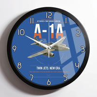 Thumbnail for Messerschmitt Me 262A-1a design on blue framed wall clock