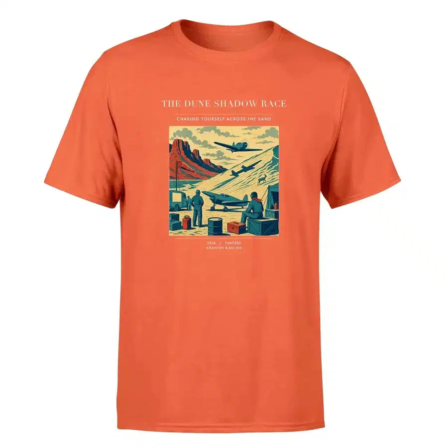 VINTAGE G4334 - The Dune Shadow Race - Premium T-Shirt design on orange premium t shirt