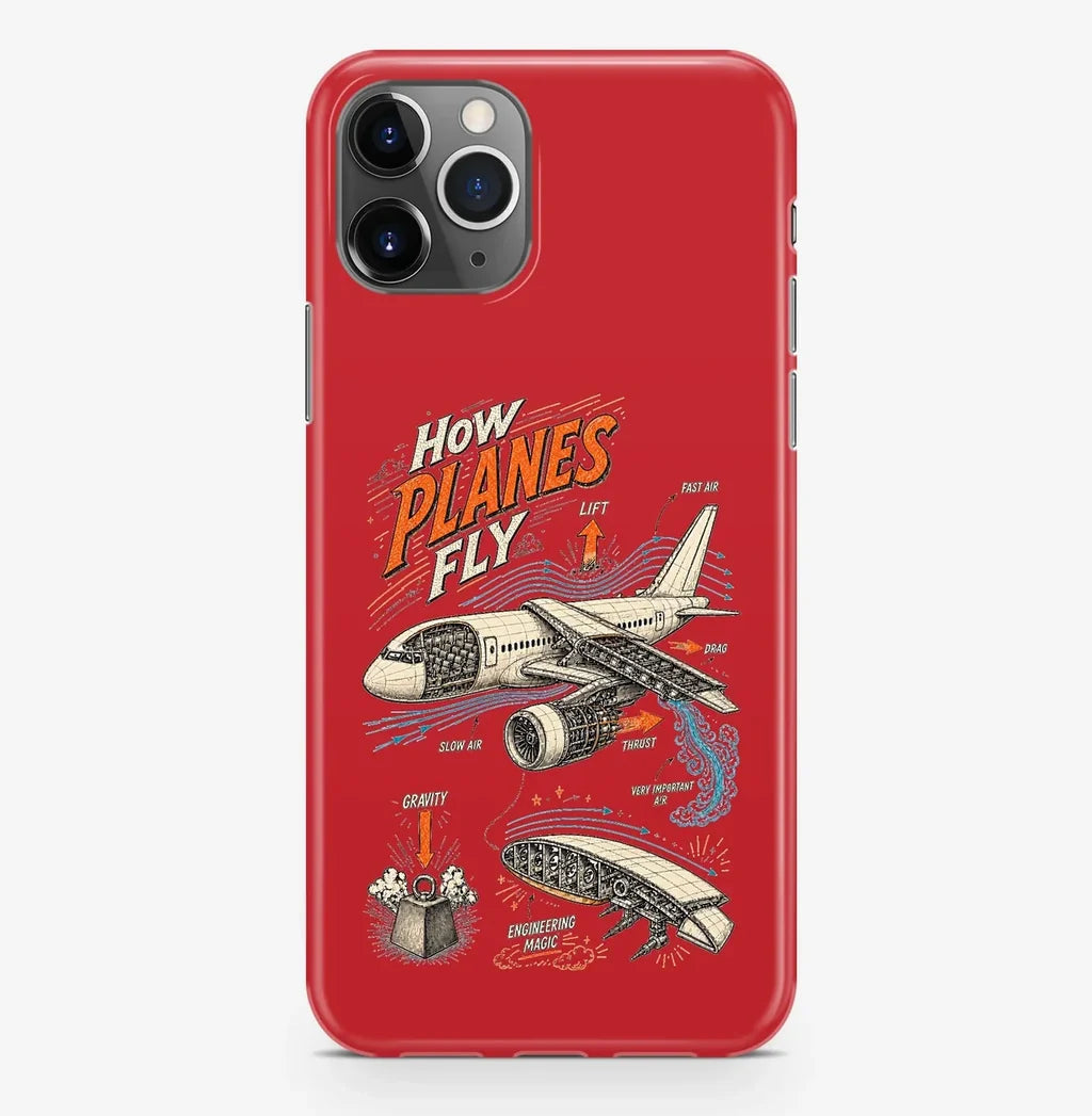 SIGNAL 616 - How Planes Fly V2 - MagSafe iPhone Pro Max design on red magsafe iphone pro max