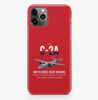 Thumbnail for C-2A Greyhound design on red magsafe iphone case, for iPhone Pro Max
