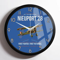 Thumbnail for Nieuport 28C.1 design on blue framed wall clock