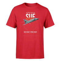 Thumbnail for Dassault Super Étendard design on red t-shirt, single-side print