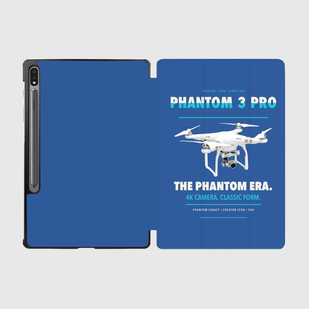 DJI Phantom 3 Professional design on blue samsung tablet tablet case
